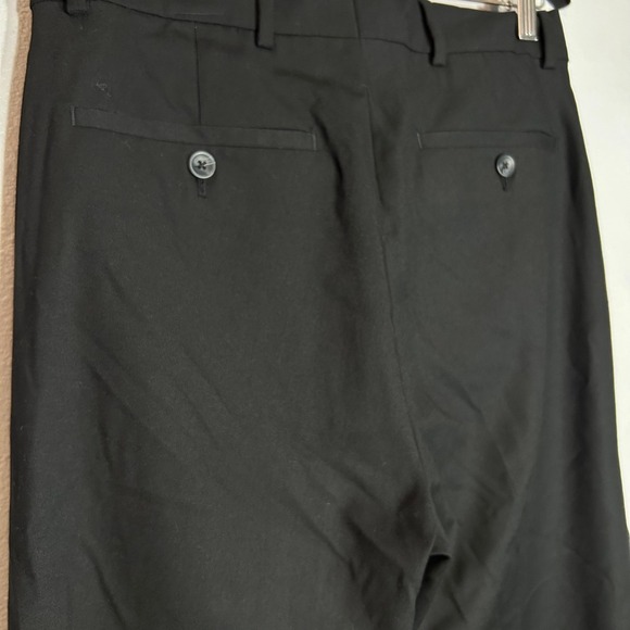 Reaction Kenneth Cole Dress Pants Black Straight Leg Trouser Men's Size 36R W29 - Picture 3 of 7